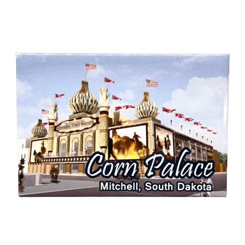 Corn Palace Flat Magnet