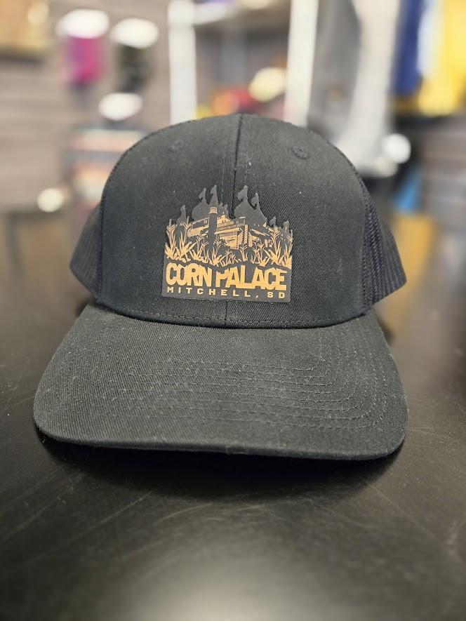 Black PM801 Happy Head Trucker Hat
