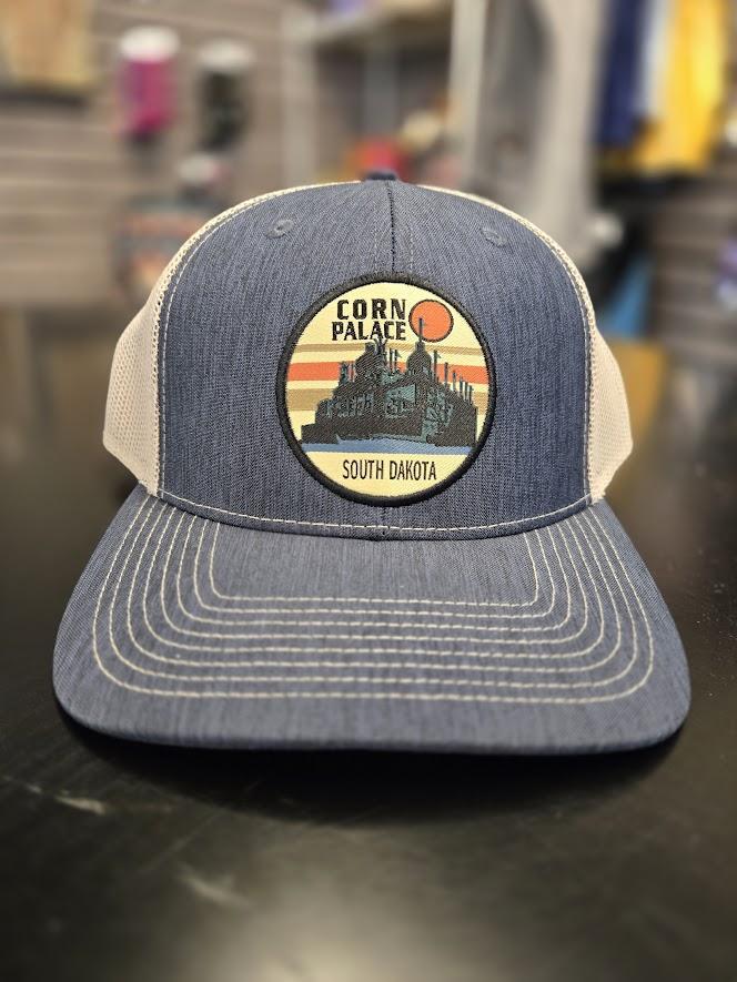 LR Blue Circle Patch Trucker Hat
