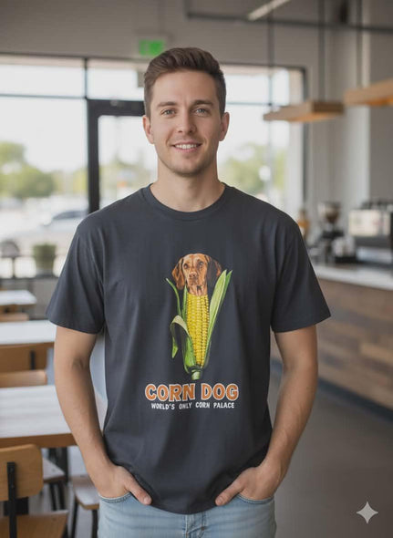 Adult Corn Dog T-Shirt - Corn Palace Gift Shop