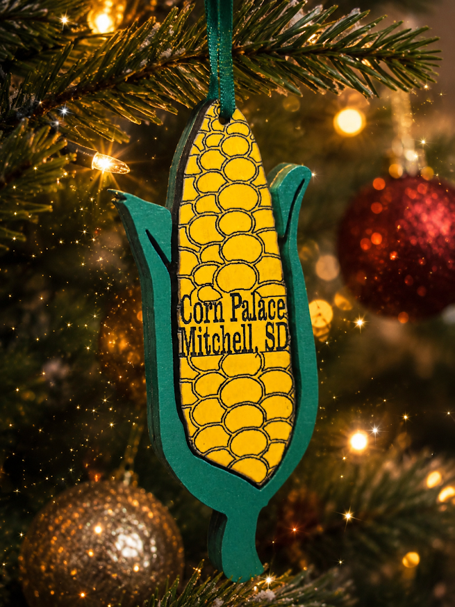 Corn Cob Ornament Wooden
